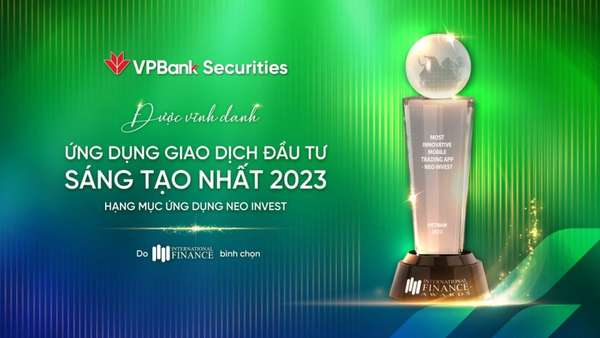 VPBankS nhận giải thưởng “Ứng dụng giao dịch chứng khoán sáng tạo nhất 2023”
