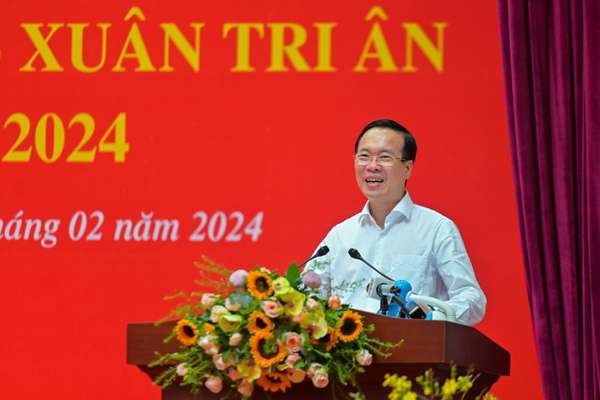Chủ tịch nước Võ Văn Thưởng thăm, chúc Tết tại TP. Hồ Chí Minh