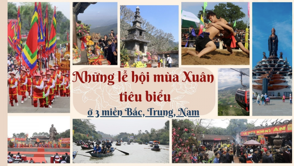 Những lễ hội mùa Xuân tiêu biểu ở 3 miền Bắc, Trung, Nam