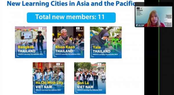 Thành phố Hồ Chí Minh và thành phố Sơn La, tỉnh Sơn La mới được công nhận vào Mạng lưới Thành phố học tập toàn cầu.