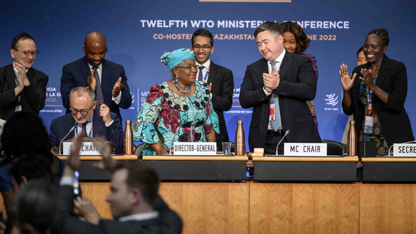 Hội nghị Bộ trưởng WTO lần thứ 12 (MC12) vào năm 2022. Nnguồn WTO