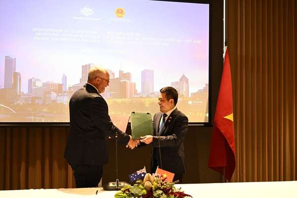 Việt Nam - Australia thúc đẩy hợp tác trong lĩnh vực năng lượng, khoáng sản
