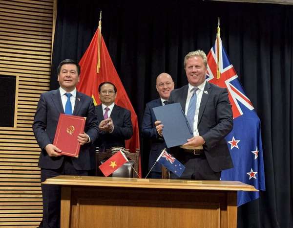 Bộ Công Thương và Bộ Ngoại giao, Thương mại New Zealand ký kết Bản thỏa thuận về hợp tác kinh tế, thương mại