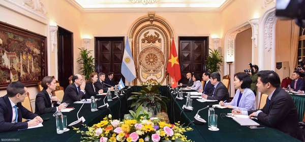 Đề nghị Argentina thúc đẩy đàm phán FTA giữa Việt Nam và Khối thị trường chung Nam Mỹ