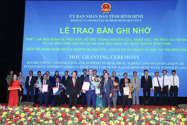 Tập đoàn nước ngoài đề nghị Bình Định hỗ trợ thủ tục đầu tư các dự án điện gió