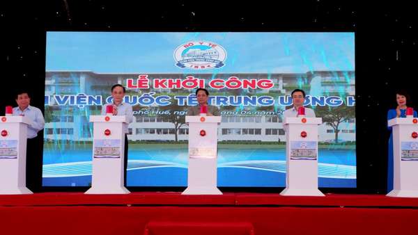 Thủ tướng Phạm Minh Chính dự lễ khởi công Bệnh viện Quốc tế tại Thừa Thiên Huế