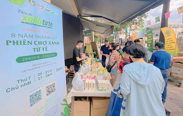 TP. Hồ Chí Minh: Khai mạc Phiên chợ xanh tử tế với hàng nghìn sản phẩm xanh