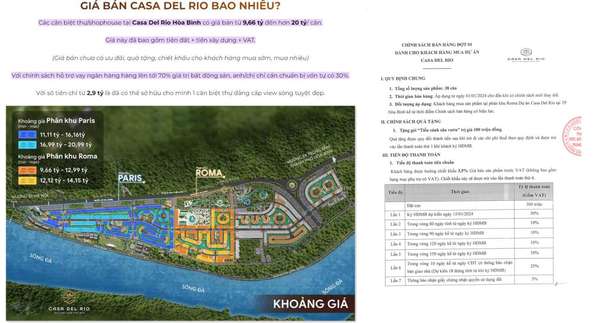 Công ty Trung Minh Dự án Casa Del Rio được quảng cáo, chào bán trên nhiều website - (Ảnh: Ngân Nga).