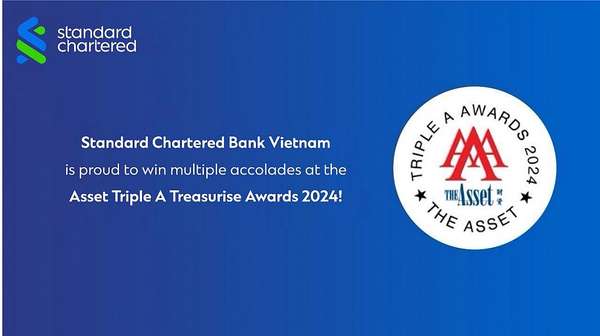 Standard Chartered giành nhiều giải thưởng tại The Asset Triple A Treasurise Awards 2024