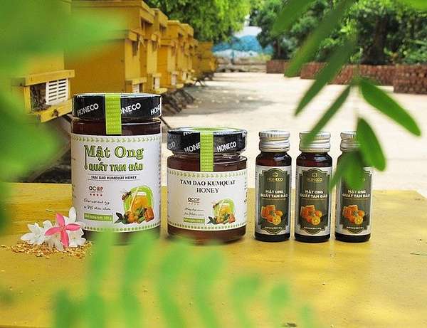 Sản phẩm mật ong quất rừng của Honeco được chào đón tại các chuỗi cửa hàng thực phẩm sạch, siêu thị