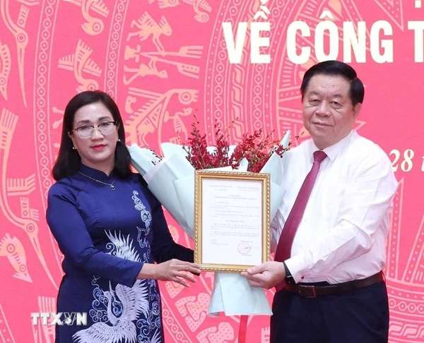Bà Đinh Thị Mai được bổ nhiệm làm Phó Trưởng Ban Tuyên giáo Trung ương