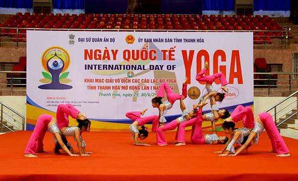 Ngày Quốc tế Yoga và Giải vô địch các câu lạc bộ Yoga tỉnh Thanh Hóa mở rộng lần thứ nhất