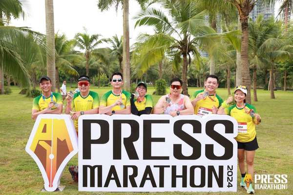 500 nhà báo chinh phục giải chạy Press Marathon 2024