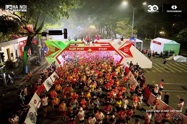 Giải Marathon Quốc tế Hà Nội Techcombank là một trong những sự kiện kỷ niệm 70 năm Giải phóng Thủ đô