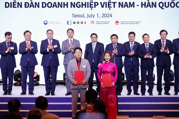 Thủ tướng Phạm Minh Chính dự Diễn đàn doanh nghiệp Việt Nam   Hàn Quốc