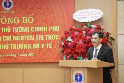 Tân Thứ trưởng Bộ Y tế Nguyễn Tri Thức hứa gì khi nhậm chức?