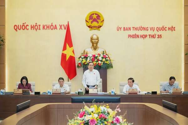 Chủ tịch Quốc hội Trần Thanh Mẫn phát biểu khai mạc phiên họp thứ 35