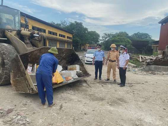 Phú Thọ: Ngăn chặn, tiêu hủy 250 kg sản phẩm động vật không đảm bảo an toàn thực phẩm