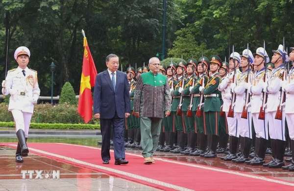 Chủ tịch nước Tô Lâm chủ trì lễ đón chính thức Tổng thống Timor Leste José Ramos-Horta