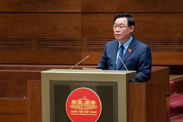 Chủ tịch Quốc hội Vương Đình Huệ phát biểu kết thúc nhóm vấn đề thứ tư đối với lĩnh vực giao thông vận tải