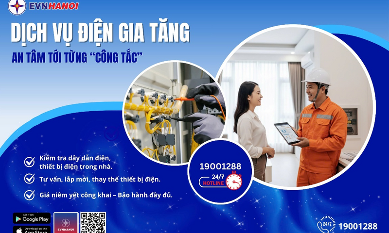 EVNHANOI triển khai dịch vụ điện gia tăng, mở rộng hệ sinh thái