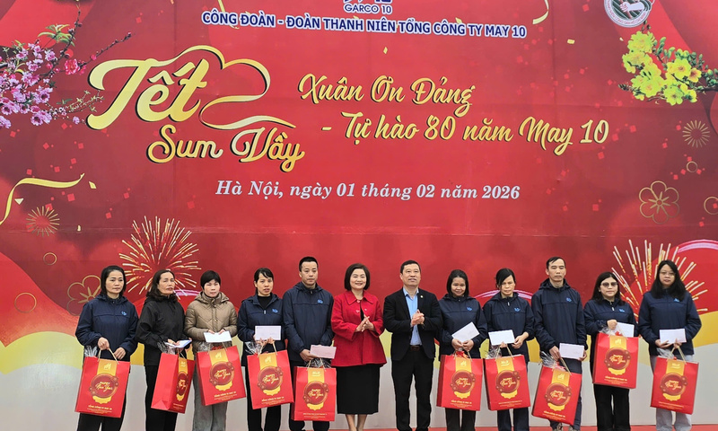 Rộn ràng Tết sum vầy- Xuân ơn Đảng của 1.700 lao động May 10