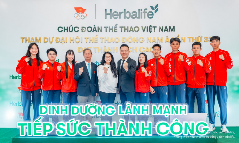 Herbalife Việt Nam đồng hành tổ chức Lễ xuất quân tham dự SEA Games 33