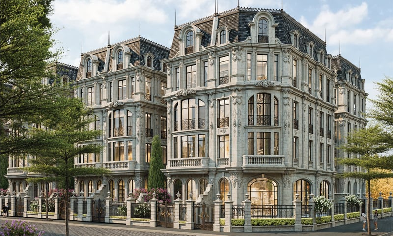 Dinh thự Noble Palace Long Biên tôn vinh vẻ đẹp chế tác không gian