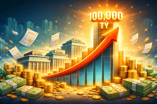 Ngân hàng ồ ạt tăng vốn, tham vọng chạm mốc 100.000 tỷ đồng