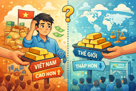 Vì sao giá vàng tại thị trường trong nước thường đắt hơn trên thế giới?