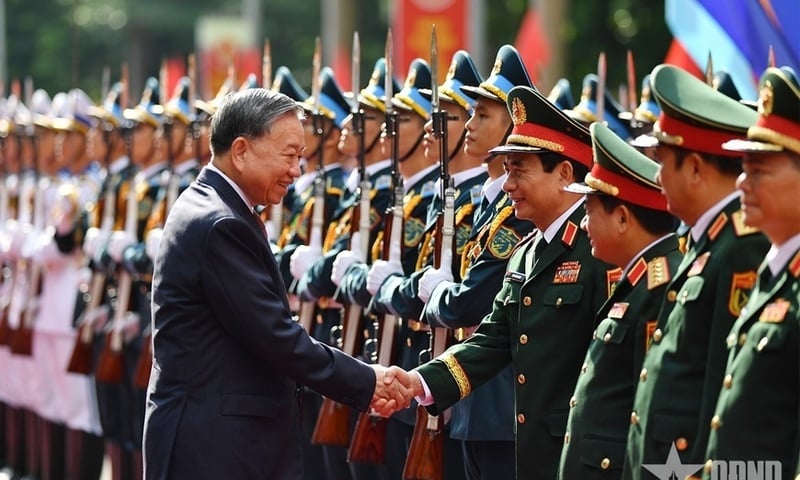Tổng Bí thư Tô Lâm dự lễ Kỷ niệm 80 năm Ngày truyền thống Bộ Tổng Tham mưu
