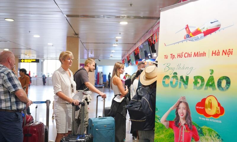 Vietjet tăng gấp đôi chuyến bay đến Côn Đảo từ ngày 17/12