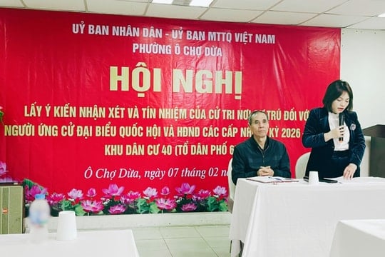 Lấy ý kiến cử tri nơi cư trú đối với người ứng cử đại biểu Quốc hội khóa XVI và đại biểu HĐND các cấp