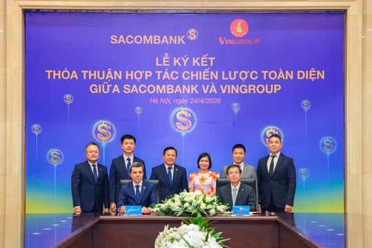 SACOMBANK và Vingroup ký kết hợp tác chiến lược toàn diện
