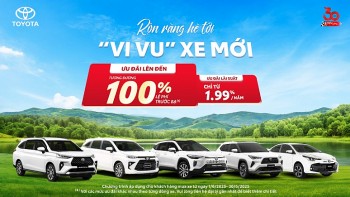 Toyota ưu đãi đến 100% lệ phí trước bạ cho khách hàng mua xe trong tháng 6
