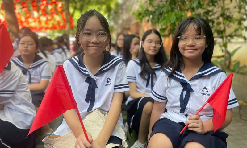 Học sinh Hà Nội háo hức dự lễ khai giảng đặc biệt năm học 2025 - 2026