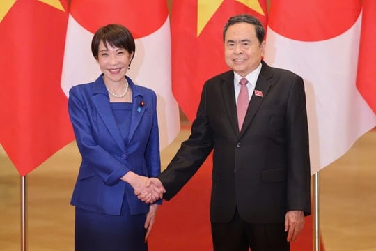 Chủ tịch Quốc hội Trần Thanh Mẫn hội kiến Thủ tướng Nhật Bản Takaichi Sanae