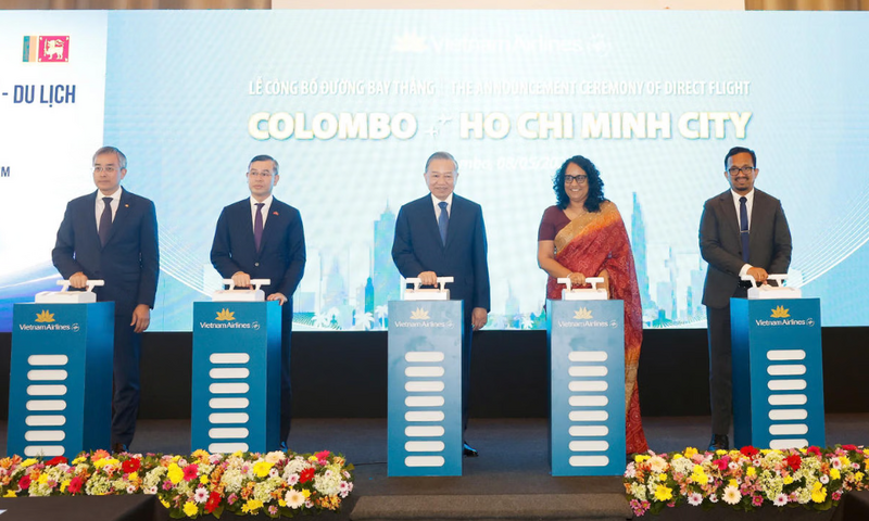Vietnam Airlines mở đường bay thẳng kết nối Việt Nam - Sri Lanka