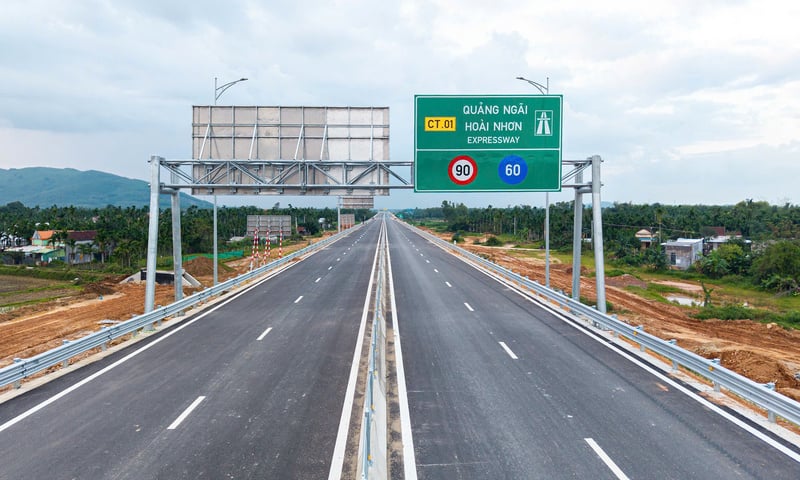 Cao tốc Quảng Ngãi - Hoài Nhơn sẵn sàng thông xe dịp tết Bính Ngọ