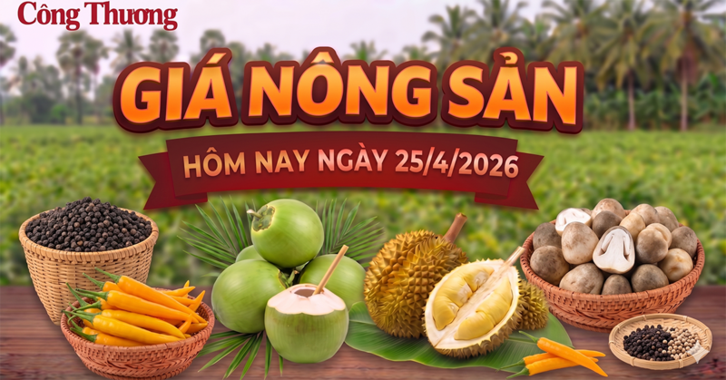 Giá nông sản hôm nay, ngày 25/4: Nhiều mặt hàng biến động mạnh