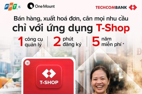 Techcombank ra mắt T-Shop: 2 phút đăng ký, 5 năm miễn phí