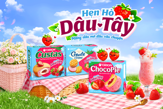 Orion ra mắt bộ 3 sản phẩm “Hẹn hò dâu tây”
