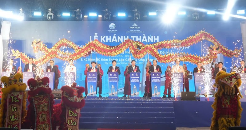 Hòa Phát khánh thành nhà máy sản xuất ống thép công suất 400.000 tấn/năm tại Tây Ninh