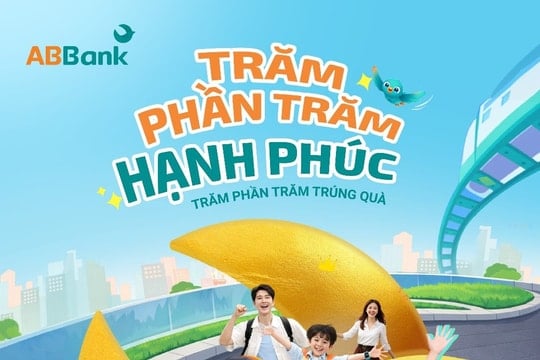 ABBank triển khai chương trình “Trăm phần trăm Hạnh phúc”: “Mưa” vàng 24K cho khách hàng từ ngày 9/3