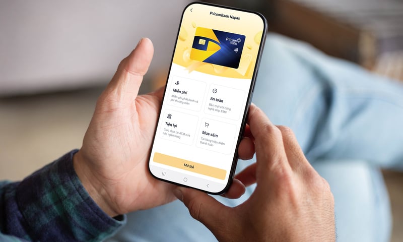 PVcomBank triển khai tính năng mở thẻ thanh toán trên PVConnect
