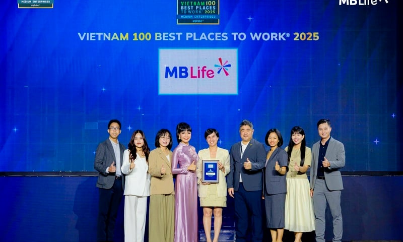 MB Life liên tiếp vào Top 100 'Nơi làm việc tốt nhất Việt Nam 2025'