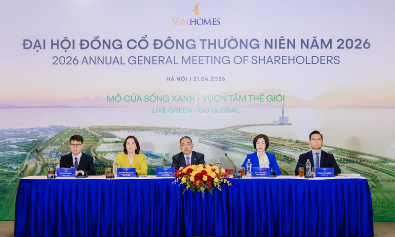 Vinhomes đặt mục tiêu lợi nhuận sau thuế 60.000 tỷ đồng năm 2026