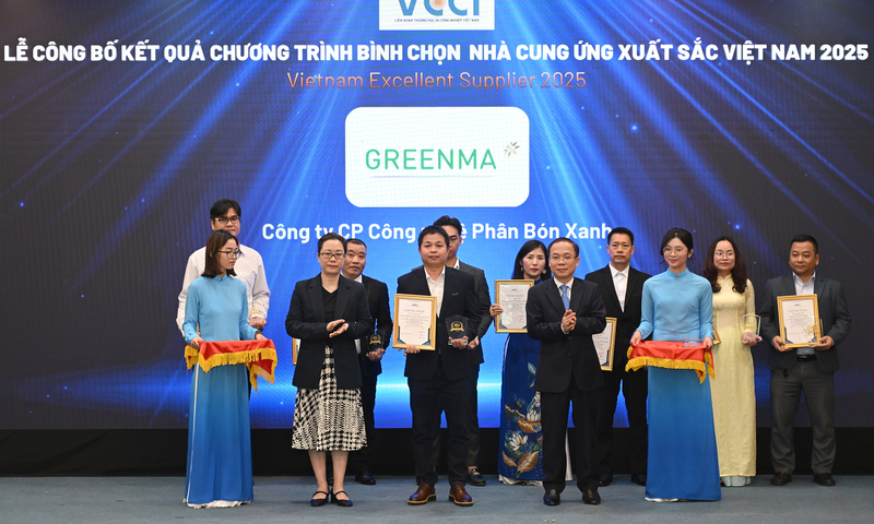 'Nhà cung ứng xuất sắc Việt Nam 2025' gọi tên Greenma