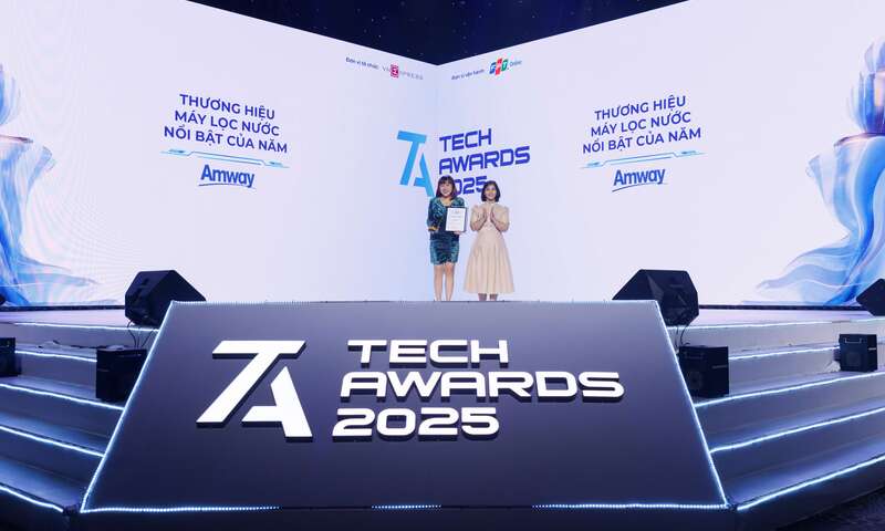 Amway lập cú 'hattrick' tại Tech Awards 2025