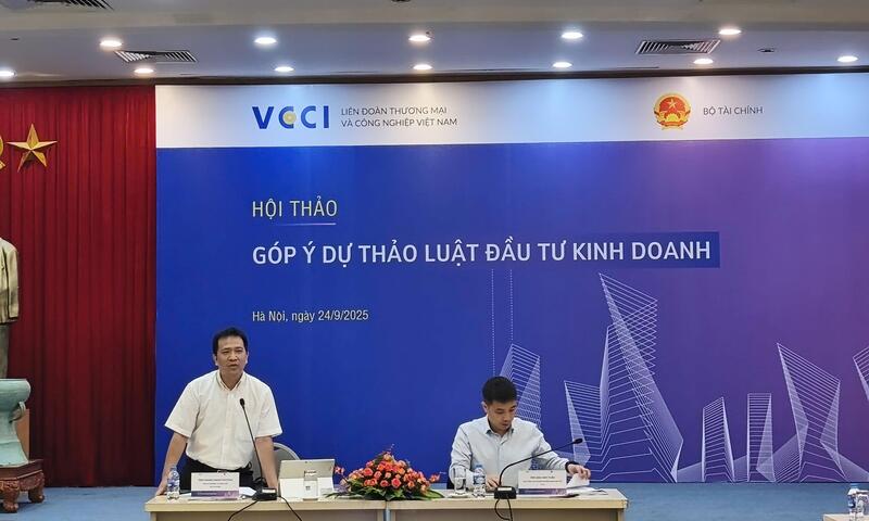 Góp ý dự thảo Luật Đầu tư kinh doanh của Bộ Tài chính